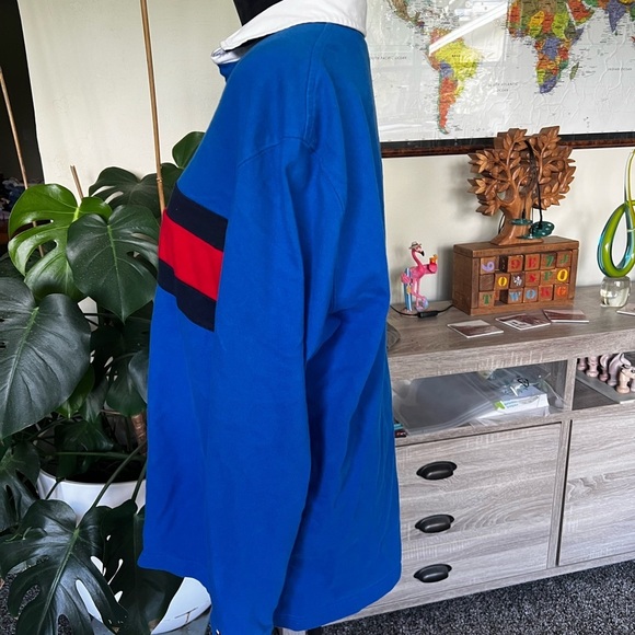 Tommy Hilfiger Vibrant Blue Polo with Red and White Trim - Picture 2 of 6